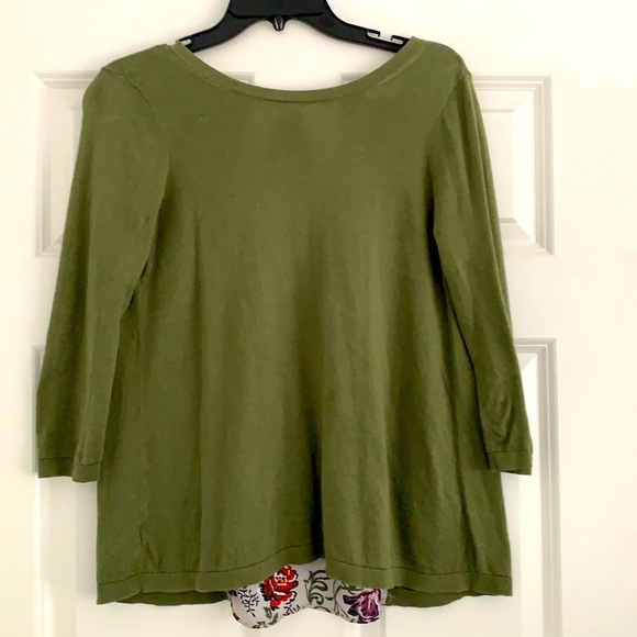 Loft Long Sleeve with tie/ design in back. Sz SP - Picture 1 of 5